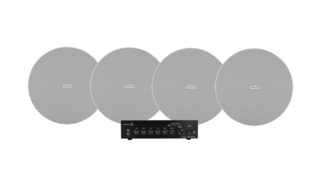 Dayton Audio DA40T med 4st Fonestar Sky-8T, kommersiellt 100V-paket i gruppen Paketlösningar / Paket för hemmet / Multiroompaket hos BRL (SETDA40TPKT4)