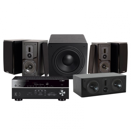 Dynavoice Definition DM-6 Svart Hembiopaket 5.1 med Yamaha RX-V683 i gruppen Paketlösningar / Paket för hemmet / Hemmabio & Hemmabiopaket hos BRL (SETDM6PKT5)