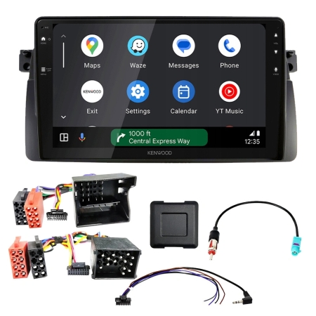 Kenwood DMX80AXS bilstereopaket till BMW 3-serie E46 1998-2007 i gruppen Nyheter hos BRL (SETDMX80BM4PKT1)