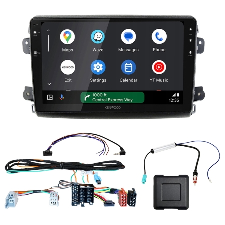 Kenwood DMX80AXS bilstereopaket till Fiat Ducato 2021-, Jumper, Relay, Movano och Boxer i gruppen Billjud / Vad passar i min bil / Fiat / Ducato / Ducato Mk3 2024- Facelift 5 (X290) hos BRL (SETDMX80FT9PKT1)