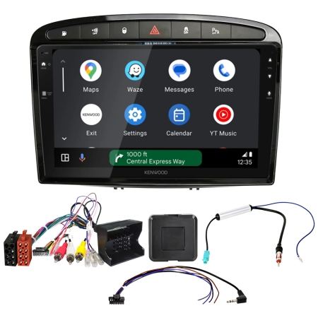 Kenwood DMX80AXS bilstereopaket till Peugeot 308 och 408 i gruppen Billjud / Vad passar i min bil / Peugeot / Peugeot 308 / Peugeot 308 2014-2021 hos BRL (SETDMX80PG1PKT1)