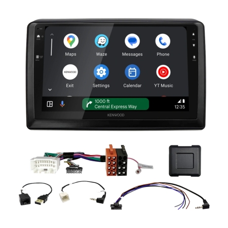 Kenwood DMX80AXS bilstereopaket till Suzuki Swift 2017-2024, matt svart i gruppen Billjud / Vad passar i min bil / Suzuki / Swift / Swift 2017-2024 hos BRL (SETDMX80SZ3PKT1)