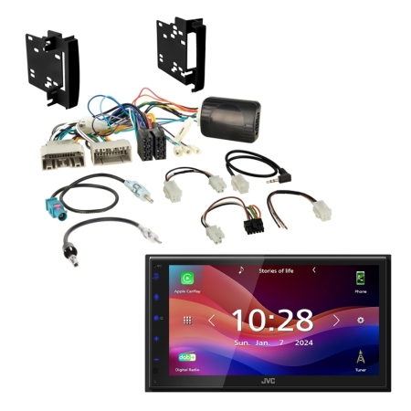 JVC KW-M695DBW bilstereopaket till Chrysler/Dodge/Jeep i gruppen Billjud / Vad passar i min bil / Lancia / Voyager hos BRL (SETDODGEPKT1)