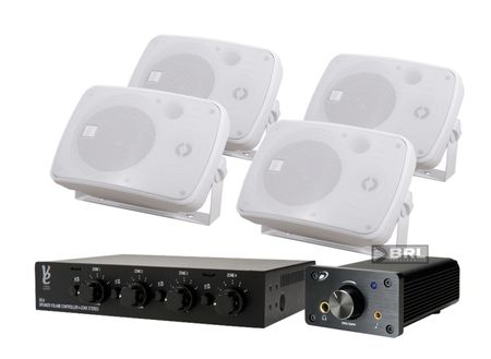 Dayton Audio DTA-120 + Veres Audio högtalarväxel + Veres Audio 244WIT i gruppen Paketlösningar / Paket för hemmet / Multiroompaket hos BRL (SETDTA120PKT2)