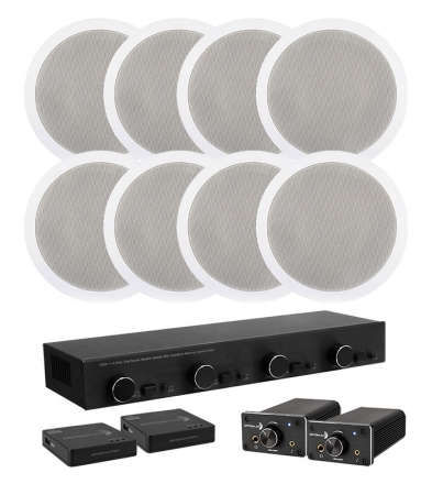 Dayton Audio DTA-120BT med högtalarväxel, WiFi-adapter & 4par högtalare i gruppen Paketlösningar / Paket för hemmet / Multiroompaket hos BRL (SETDTA120PKT25)