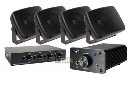 Veres lådhögtalare, högtalarväxel & Dayton Audio förstärkare i gruppen Paketlösningar / Paket för hemmet / Multiroompaket hos BRL (SETDTA120PKT3)