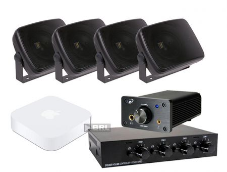 Veres lådhögtalare, högtalarväxel & Dayton Audio förstärkare + Advance Acoustics WTX alt. Airport express i gruppen Paketlösningar / Paket för hemmet / Multiroompaket hos BRL (SETDTA120PKT7)