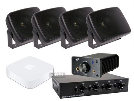 Lådhögtalare, högtalarväxel & förstärkare + trådlös mottagare i gruppen Paketlösningar / Paket för hemmet / Multiroompaket hos BRL (SETDTA120PKT9)