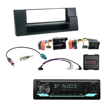 GAS MAD M130-BTN bilstereopaket till BMW E39/X5 i gruppen Billjud / Vad passar i min bil / BMW / BMW 5 serie / BMW E39 1995-2003 / Byta stereo E39 1995-2003 hos BRL (SETE39PKT8)