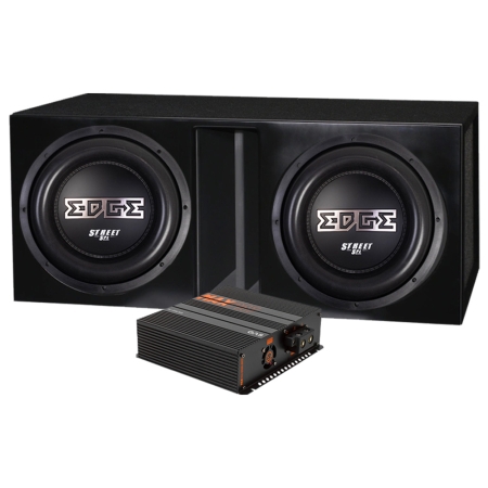 2-pack EDP122SPL-E3 i portad låda med MAX PA1-3000.1DZ2, 2x12 baspaket i gruppen Paketlösningar / Paket för bilen / Baspaket hos BRL (SETEDP122SPLE3PKT4)