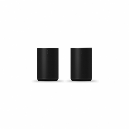 2-pack Sonos Era 100 aktiv Wifi-högtalare, svart i gruppen Hemmaljud / Högtalare / WiFi-högtalare hos BRL Electronics (SETERA100PKT3)