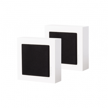 2-pack DLS Flatbox Slim Mini, Vit i gruppen Lyd til hjemmet / Høyttalere / Vegghøyttaler hos BRL Electronics (SETFBMINIPKT4)