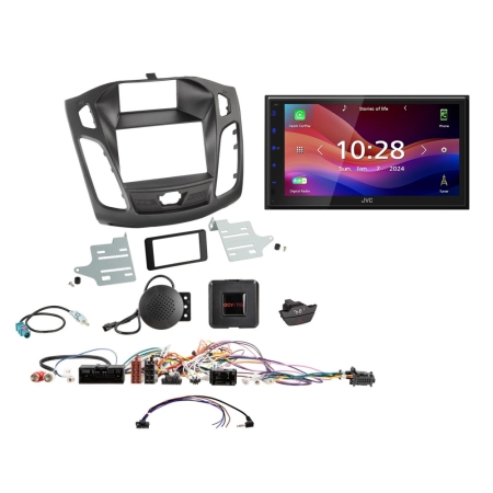 JVC KW-M695DBW bilstereopaket till Ford Focus 2011-2015 i gruppen Billjud / Vad passar i min bil / Ford / Focus / Focus 2011-2018 hos BRL (SETFORDPKT5)