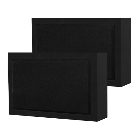 2-pack DLS Flatsub 8.2 vägghängningsbar aktiv subwoofer, mattsvart i gruppen Nyheter hos BRL (SETFS82PKT2)