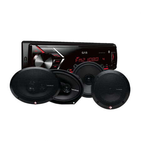 GAS GMA152BT & Rockford Fosgate Prime-högtalare i gruppen Paketlösningar / Paket för bilen / Bilstereopaket hos BRL Electronics (SETGMA152RFPRIME)