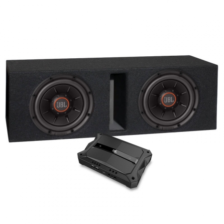 JBL S2-1024 2x10tum i GAS GV-låda med JBL GTR-601 i gruppen Paketlösningar / Paket för bilen / Baspaket hos BRL Electronics (SETGV110S21024X2GTR)