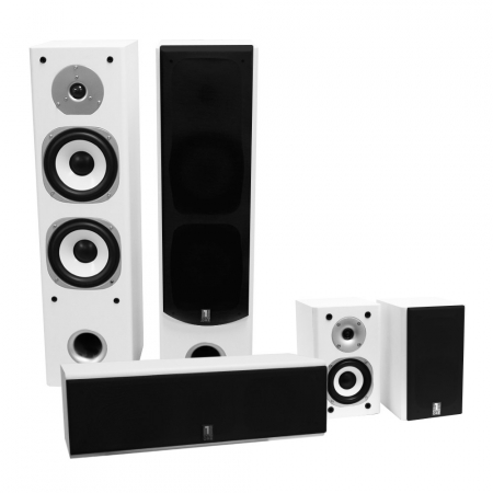 System One HCS-6 Hembiopaket vit i gruppen Paketlösningar / Paket för hemmet / Högtalarpaket hem hos BRL (SETHCS650W)