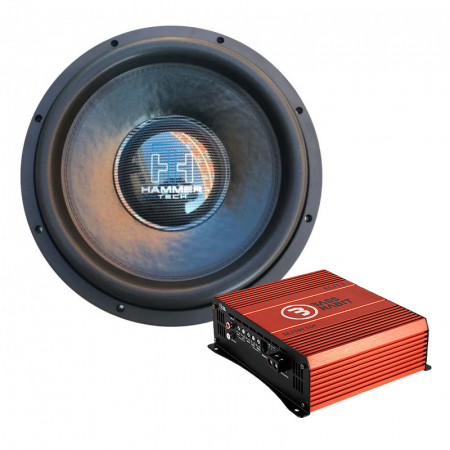 Hammer Tech Heavy Class Ultra HCU15D24 & SPL ELITE 2100.1DF, baspaket i gruppen Paketlösningar / Paket för bilen / Baspaket hos BRL (SETHCU15D2PKT1)