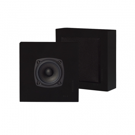 2-pack DLS Flatbox Slim Mini vägghögtalare, mattsvart i gruppen Hemmaljud / Högtalare / Vägghängda högtalare hos BRL Electronics (SETHFB18188SBX2)