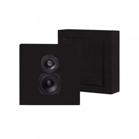 2-pack DLS Flatbox Mini on-wall högtalare, mattsvart i gruppen Lyd til hjemmet / Høyttalere / Vegghøyttaler hos BRL Electronics (SETHFB24249SBX2)