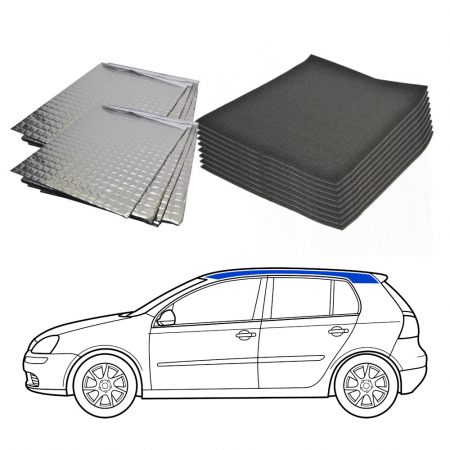 Ljudisolering till Halvkombi, tak i gruppen Billyd / Hva passer i min bil  / Ford / Focus / Focus 1998-2004 / Övrigt Focus 1998-2004 hos BRL Electronics (SETISOLHALVPKT4)