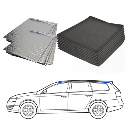 Ljudisolering till Kombi, tak i gruppen Billjud / Vad passar i min bil / Volvo / Volvo V90 / Volvo V90 2017-2023 / Övrigt V90 2017-2023 hos BRL Electronics (SETISOLKOMBIPKT4)