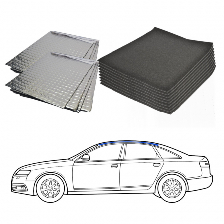 Ljudisolering till Sedan, tak i gruppen Billjud / Vad passar i min bil / SAAB / 9-5 / 9-5 NG 2010-2012 / Övrigt 9-5 NG 2010-2012 hos BRL Electronics (SETISOLSEDANPKT4)