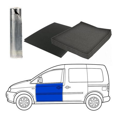 Ljudisolering till Skåpbil, framdörrar med dörrsidor i gruppen Billjud / Vad passar i min bil / Volkswagen / Transporter / Transporter T6.1 2020-2024 / Övrigt Transporter T6.1 2020-2024 hos BRL Electronics (SETISOLVANPKT1)