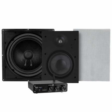 Dayton Audio DTA-2.1BT & System One IW690 med ME10S 2.1 stereopaket i gruppen Paketlösningar / Paket för hemmet / Stereopaket hos BRL Electronics (SETIW690PKT3)