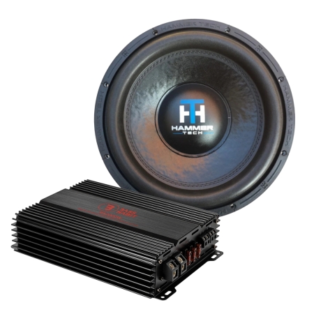 Hammer Tech LCW12V2D4 med Bass Habit RA2000W, 1x12 baspaket i gruppen Paketlösningar / Paket för bilen / Baspaket hos BRL (SETLCW12V2D4PKT1)