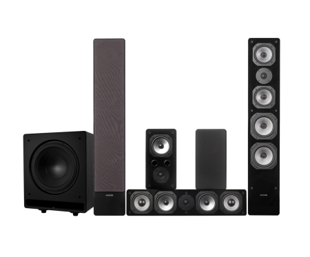 Dynavoice Challenger M-65 EX 5.1 högtalarpaket med CSB-V12 i gruppen Paketlösningar / Paket för hemmet / Högtalarpaket hem hos BRL (SETM65EXPKT8)