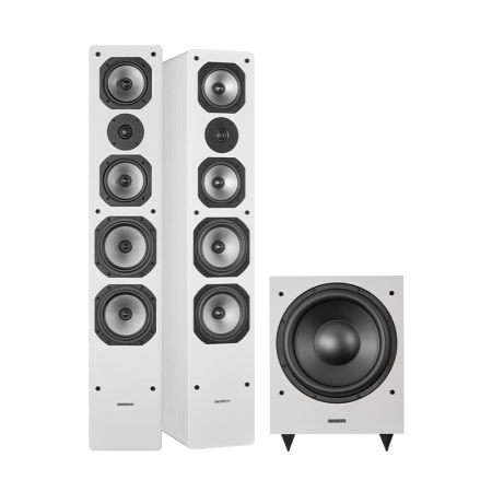 Dynavoice Challenger M-65 & Magic MW-12 vitt högtalarpaket, 2.1 i gruppen Paketlösningar / Paket för hemmet / Högtalarpaket hem hos BRL Electronics (SETM65PKT31)
