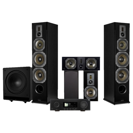 Dynavoice Definition 5.1 hemmabiopaket med JBL MA7100HP, svart i gruppen Paketlösningar / Paket för hemmet / Hemmabio & Hemmabiopaket hos BRL (SETMA7100HPPKT5)