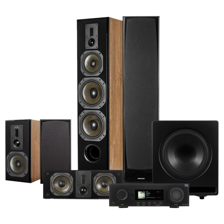 Dynavoice Definition 5.1 hemmabiopaket med JBL MA7100HP, ek i gruppen Paketlösningar / Paket för hemmet / Hemmabio & Hemmabiopaket hos BRL (SETMA7100HPPKT6)