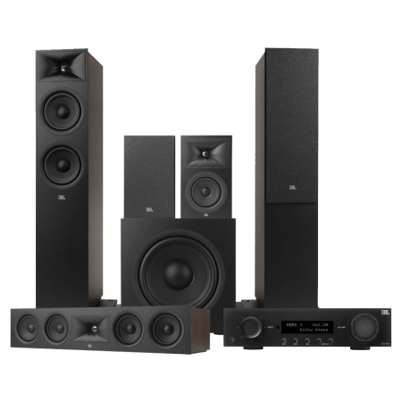 JBL Stage 260F 5.1 hemmabiopaket med MA710, svart i gruppen Paketlösningar / Paket för hemmet / Hemmabio & Hemmabiopaket hos BRL (SETMA710PKT3)