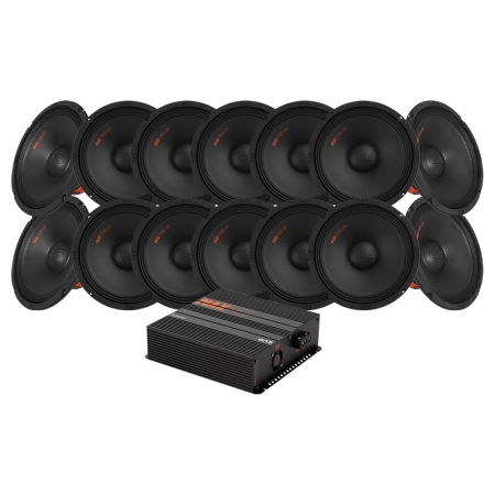 16-pack GAS MAD PM2-84 med MAX PA1-500.4DZ1, SPL-paket i gruppen Paketlösningar / Paket för bilen / SPL Högtalarpaket hos BRL (SETMADPM284PKT6)
