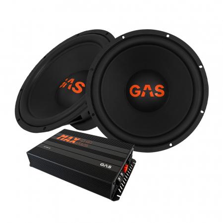 2-pack GAS MAD S2-15D2 & MAX A2-800.1D, baspaket i gruppen Paketlösningar / Paket för bilen / Baspaket hos BRL Electronics (SETMADS215D2PKT1)