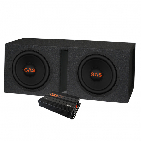 GAS MAD S2-8D2 2x8 tum i GV-låda & MAX A2-800.1D, baspaket i gruppen Paketlösningar / Paket för bilen / Baspaket hos BRL (SETMADS28D2PKT3)