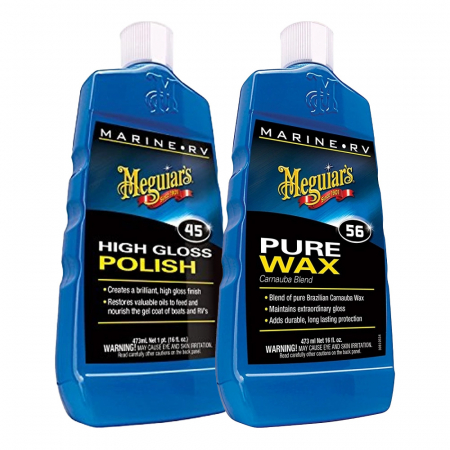 Meguiar's marinvårdspaket, polish + vax i gruppen Billjud / Bilvård / Marinvård hos BRL Electronics (SETMARINWAX)