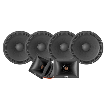 4-pack GAS MAX PM2-84 med MAD PT3-444, SPL-paket i gruppen Paketlösningar / Paket för bilen / SPL Högtalarpaket hos BRL (SETMAXPM284PKT4)