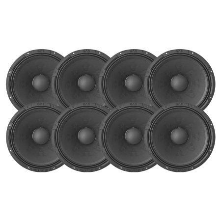 8-pack GAS MAX PM2-84, 8 tums midbas/mellanregister i gruppen Paketlösningar / Paket för bilen / SPL Högtalarpaket hos BRL (SETMAXPM284X8)