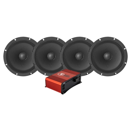 4-pack GAS MAX PMW1-84N med SE550.2DF, SPL-paket i gruppen Paketlösningar / Paket för bilen / SPL Högtalarpaket hos BRL (SETMAXPMW184NPKT1)