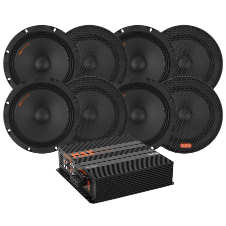 8-pack PMW1-84 med PA1-500.4DZ1, SPL-paket i gruppen Paketlösningar / Paket för bilen / SPL Högtalarpaket / 8 tum midbas paket hos BRL (SETMAXPMW184PKT1)