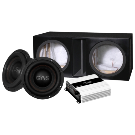 GAS MAX S1-12D1 2x12 baslåda med SP31001FR, 2x12 baspaket i gruppen Paketlösningar / Paket för bilen / Baspaket hos BRL (SETMAXS112D1PKT12)