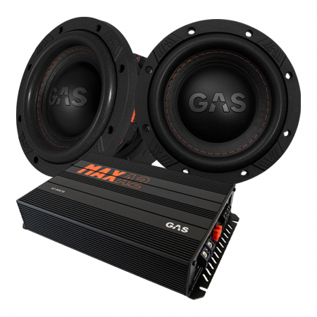 2-pack GAS MAX S1-6D1 & MAX A2-800.1D, baspaket i gruppen Paketlösningar / Paket för bilen / Baspaket hos BRL Electronics (SETMAXS16D1PKT2)