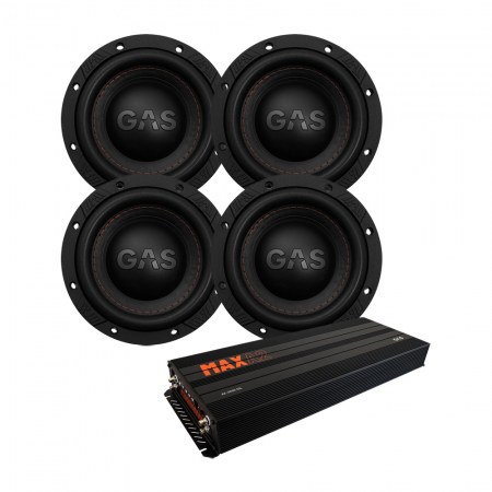 4-pack GAS MAX S1-6D1 & MAX A2-2500.1DL, baspaket i gruppen Paketlösningar / Paket för bilen / Baspaket hos BRL Electronics (SETMAXS16D1PKT3)