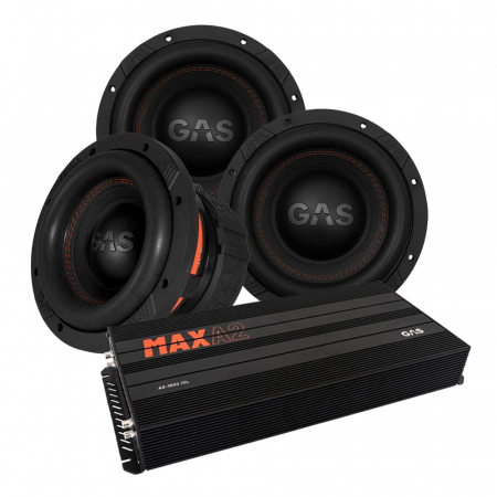 3-pack GAS MAX S1-8D1 & MAX A2-1500.1D, baspaket till jänkare i gruppen Paketlösningar / Paket för bilen / Baspaket hos BRL Electronics (SETMAXS18D1PKT3)