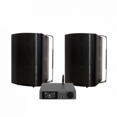 Dynavoice CA802BT & DLS MB6i utomhushögtalare, svart i gruppen Paketlösningar / Paket för hemmet / Stereopaket hos BRL Electronics (SETMB6IPKT2)