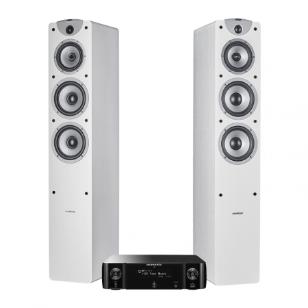 Marantz M-CR511 & Dynavoice Magic F-7 EX v3 Vit, stereopaket i gruppen Paketlösningar / Paket för hemmet / Stereopaket hos BRL (SETMCR511BPKT3)