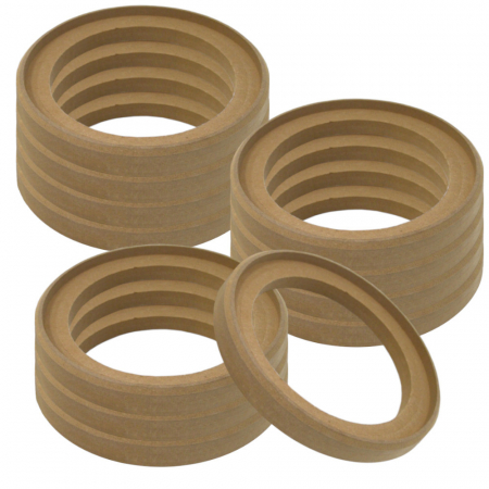 12-pack försänkta MDF-ringar, 10 tum i gruppen Billjud / Tillbehör / Byggmaterial / MDF-ringar hos BRL Electronics (SETMDFRING10X12)